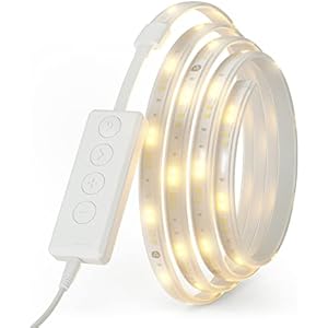 Nanoleaf(ナノリーフ) Essentials Lightstrip (エッセンシャルズ ライトストリップ) 2メートルスターターパック 簡単取付 1680万色 RGBCWマルチカラー スマートライト ゲーミングライトパネル インテリア NL55-0006LS-2M