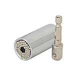 Skycabin 万能 ソケットレンチ セット（7~19mm,1/4～3/4インチ）ユニバーサル グリッパー & ドリルアダプタ&対応 グリッパー