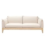 大川家具 ハーティーカンパニー ソファ 3人掛け ミキティ 184cm幅 ホワイト 191686