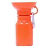 PET SELECT ペットセレクト ペット用水筒 AUTO PET MUG オートペットマグ 440ml 給水ボトル 皿 一体型 ウォーターボトル 犬 散歩 節水 お散歩グッズ おでかけ アウトドア レジャー ランニング ドッグラン ペット用品 ペットグッズ 犬用品 猫グッズ (ポピイレッド)