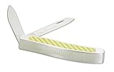 Camillus Yello-Jaket 2-Blade Premium Stockman Pocket Knife with Box, Yellow/Silver, 3.5-Inch [並行輸入品]