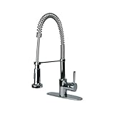 Ultra UF12300 Single Handle Chrome Kitchen Faucet with Pull Down Spout by Ultra