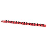 Ernst Manufacturing 8320-Red-3/8 18-Inch Socket Organizer and 15-3/8-Inch Dura-Pro HD Clips [並行輸入品]