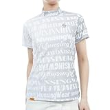 [マンシングウェア] 半袖シャツ 【ENVOY】 ロゴグラデーション プリント モックネック ストレッチ 吸汗速乾 クーリング スポーティー ゴルフ MEWXJA03 レディース WH00(ホワイト)