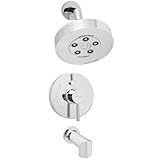 Speakman sm-1430-p Neo圧力バランスバルブトリムシャワーの組み合わせで、バスタブ、注ぎ口で光沢クロム SM-1430-P 1