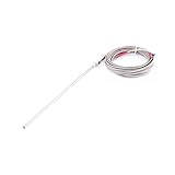 uxcell 熱電対 Kタイプ 0-400度 温度制御 ガラス繊維 全長 5m センサー 200mm 1個入り