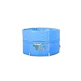 WENJUN 折りたたみ式折り畳み式バレルアダルト非膨張式ナイロンフォルダーコットンベビーバスバレル入浴 ( 色 : ライトブルー , サイズ さいず : 45*70cm )