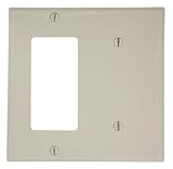 レビトン 穴2つ ブランク1つ デバイスの組み合わせDecoraとGFCI ウォールプレート 標準サイズ  80708-T 1