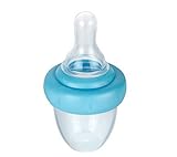 シミュレーション おしゃぶり 乳首ベビー用品摂食 咬み袋 フィーダー 離乳食 シリコン 赤ちゃん用 栄養摂取 歯がため 持ち運び便利 ブルー