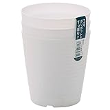 ウェーヴ 丸ポット 500ml 3個セット ホワイト