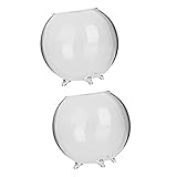 SunniMix 高品質　ガラス製　花瓶　クリア　ボール型　植物　花　栽培　容器　家　オフィス　テーブル　装飾