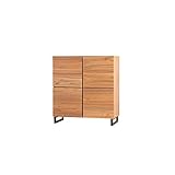 ナチュラル／キャビネット チェスト プッシュ式扉 収納家具 収納棚 収納ボックス 木目柄 PVCシート 収納力 ナチュラル 北欧風 モダン シンプル おしゃれ ブラウン