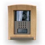 インターホンカバーライトアッシュ 外付仕様 ウッドタイプR 曲線をデザインした家具スタイルのカバー