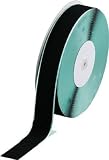 [3619443]ＴＲＵＳＣＯ　マジックテープ　糊付Ａ側　幅５０ｍｍＸ長さ２５ｍ　黒 TMAN5025BK