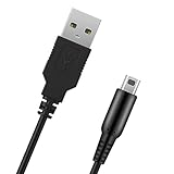 [ALLVD] 3 DS充電器約1.2m New3DS/ New3DSLL /3DS /3DSLL/ i2DS /DSi/DSiLL/2DS兼用 耐久性あり 充電ケーブルUSB電源ケーブル急速充電 断線防止(黑)