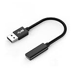 ALLVD USB 3.2 オス Type C メス 変換ケーブル USB タイプC 変換アダプタ （オス-メス） USB Type C変換接続線 10Gbps 高速データ転送 小型 軽量 ナイロン編み 高耐久 3A急速充電 usb type c 変換アダプタ タイプc イヤホン Mac Book Pro/Air/Surface/Sony/Samsungなど対応 ブラック15cm