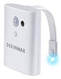 トイレ夜ライトDEKINMAX夜間with Smart Auto Motion Activated、8 LEDライトの色変更、ナイトライトfor Toilet DEKINTO