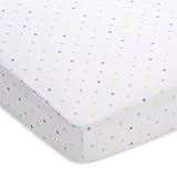 BreathableBaby Super Dry Cot Bed Sheet (Aqua Mist Dot) by BreathableBaby