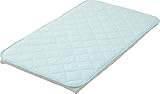 エムール 日本製 キルトパッド 綿100% ベビーサイズ 約70×120cm スーパーコットン ブルー