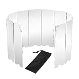 折りたたみ式キャンプストーブ ウィンドスクリーン 12プレート アルミニウム キャンプストーブ フロントガラス キャリーバッグ付き ポータブルキャンプストーブ ウィンドスクリーン アウトドアクッカーブタンバーナー ウィンドシールド