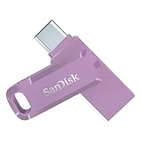 SanDisk 64GB ウルトラデュアルドライブ Go USB Type-Cフラッシュドライブ、ラベンダー-SDDDC3-064G-G46L