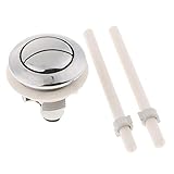 B Blesiya 円形　トイレボタン　ダブルボタン　便座用　フラッシュボタン　アクセサリー - 38mm