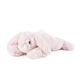 DEMDACO Plush Soft Pink Bindy Bunny Rattle by Demdaco