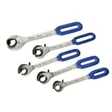 Astro Pneumatic Tool 7120M Ratchet & Release Flare Nut Wrench Set, 5 Piece (Metric) [並行輸入品]