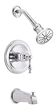 Danze D503155T Sheridan Single Handle Tub and Shower Trim Kit with Conservation Flow Showerhead, Chr