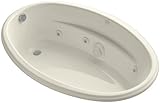 Kohler K-1146-H-47 6040 Oval Whirlpool with Heater, Almond [並行輸入品]