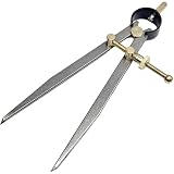 eeldog レザークラフト ディバイダー ねじ式 皮革コンパス (最大直径160mm)