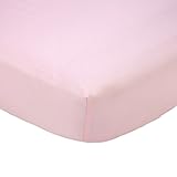 Carter's Solid Fitted Sheet, Pink Blossom, One Size by Carter's