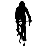 Bicycling壁デカールステッカー10 – デカールステッカーと壁画子供少年少女の部屋、寝室。スポーツのホームの壁アートインテリア、装飾 – サイクリング自転車シルエット壁画 12 in. (4.