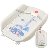 life_mart おむつ交換台 【 ベビーベッドに取り付けるだけ！ 】 0-3歳 オムツ交換台 おむつかえ台 ベビーベッド オムツ台 防水 オムツ交換マット おむつ取替えマット ベビーおむつ替えクッション 多機能 ベビーケア PU防水オムツ替え台 ステーション おむつ台 マッサージ 乳児 出産祝い (キリン)