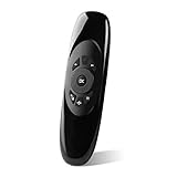 Henscoqi C120 Mini Wireless Keyboard Remote with 3 Axis Gyroscope Sensor,Mini Receiver,Perfect for M