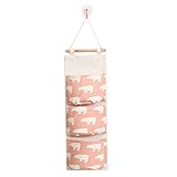 ギルロイFlamingo Hangingストレージバッグ壁ドアクローゼット壁Organiser with 3ポケット壁ポケットforガジェットメイクアップおもちゃ One Size 1ORH040KC
