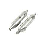 2本3ミリメートル径ヘッド、HSSセンタースポッティングドリルビットカウンターシンク