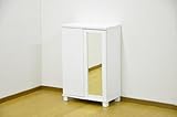 ミラー付き 下駄箱 シューズボックス 9060 【2個セット】 SBM-9060 ホワイト