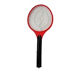 Minsell　電撃殺虫ラケット　電撃！電気のパワーでハエ・蚊を撃退！★BIG！全長52cm　三層ネット (レッド)