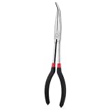 Sharplace 曲げ鼻プライヤー　 先曲ペンチ　多機能　280mm　汎用性　90度　45度　全２サイズ - 45度