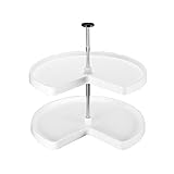 Rev-A-Shelf - 3472-28-11-52 - 28 in. White Value Line Kidney Shape Lazy Susan Set [並行輸入品]