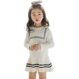 (カワイキャット)KAWAICAT 韓国子供服 ワンピース 長袖 フレア Aライン セーラー マリン フォーマル 100cm 110cm 120cm 130cm 140cm 女の子 キッズ ジュニア 