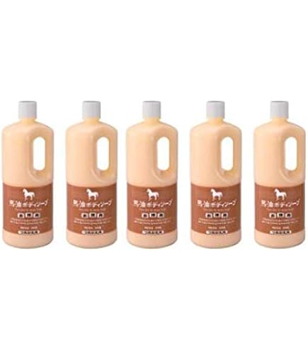 Amazon | アズマ商事の 馬油ボディソープ 詰替え用 1000ml 2本セット