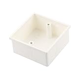 uxcell　ウォールソケット用 マウントバックボックス　PVC　ホワイト　85x85x40mm