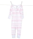 リトルジラフ ベビー肌着 コットンキャンディ ストライプロンパース 18-24m (ピンク) lg1087-04 【正規代理店輸入】