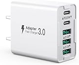 USB C充電器、50 W 5ポートUSB C充電ステーションモジュール、急速充電モジュール2ポートPD+QC壁プラグマルチポートCタイプ互換iPhone 12/13/14/15/Pro Max/XS/XR/8/7/スマートフォン/タブレット