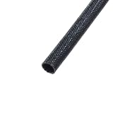 Linkman シリコンガラスチューブ(φ4mm×1m巻) 黒 LI-SFGT-4-K