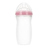 Anself 230ml ベビー幼児哺乳瓶 ソフトスクイーズ 食品グレードのシリコーン 乳首絞れる BPAフリー