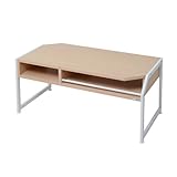 JKプラン Re・conte Ritaシリーズ おしゃれな北欧モダン風インテリアセンターテーブル 幅90cm ホワイト RT-007-WH