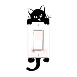 猫、壁ステッカー、ライトスイッチデコレーションデカール、アート壁画赤ちゃん保育園部屋